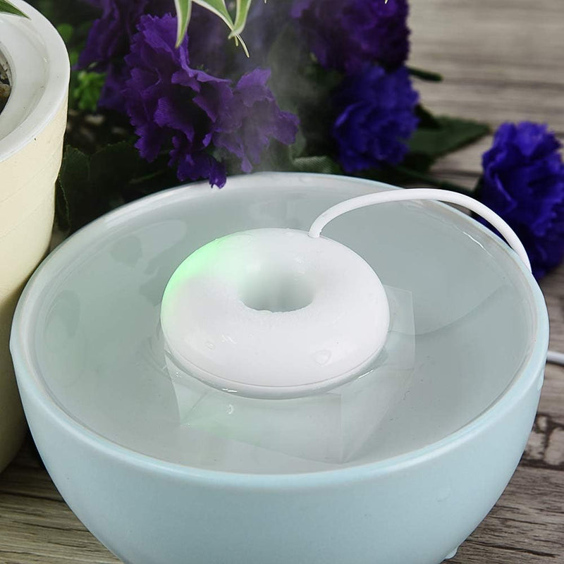 Eboxer Tragbarer Mini-Donut-förmiger USB-Zerstäubungsspray-Luftbefeuchter USB Luftbefeuchter für Hom