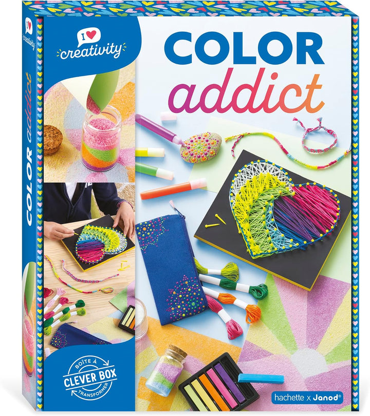 Janod - Diverse Aktivitäten Color Addict - I Love Creativity - 8 Kunstwerke zum Erstellen - Kreative