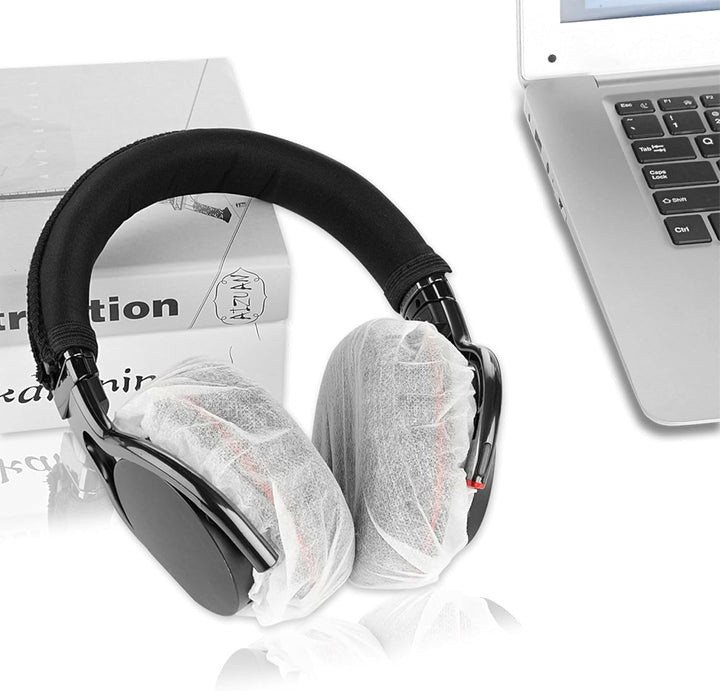 Geekria 100 Pairs Medium Non-Woven Fabric Disposable Headphone Covers/Earphone Covers/Ear Pads Prote