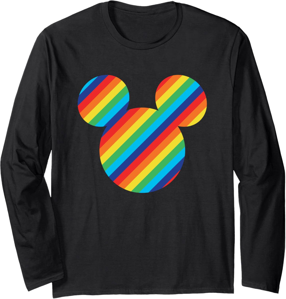 Disney Mickey Mouse Rainbow Icon Langarmshirt