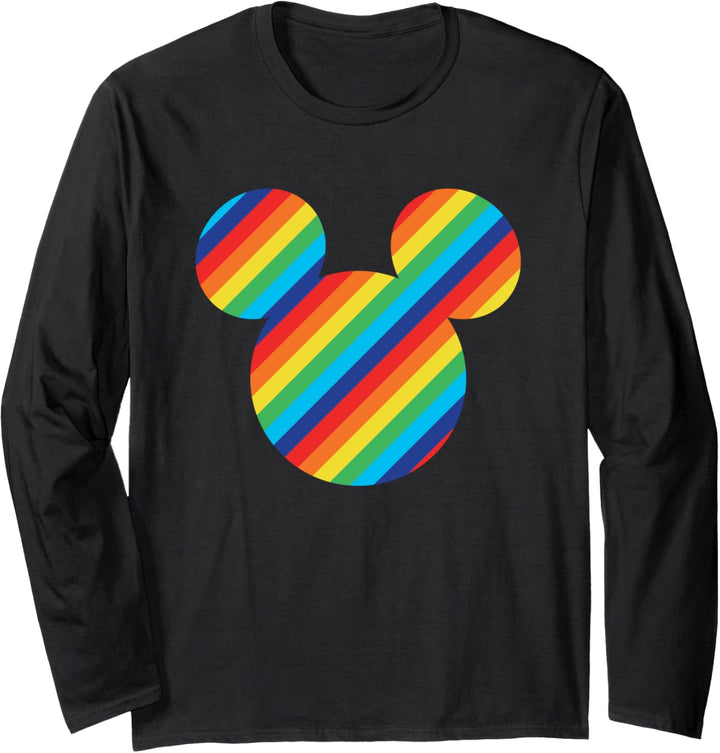 Disney Mickey Mouse Rainbow Icon Langarmshirt