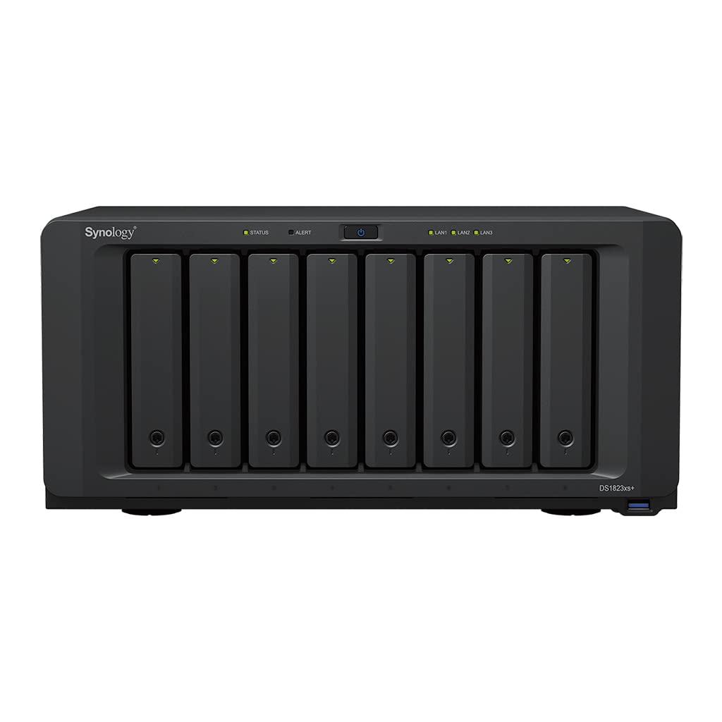 Synology DS1823xs+ 8-Bay Diskstation NAS (AMD Ryzen V1780B 4-core 3.35 (Basis) / 3.6 (Turbo) GHz 8GB