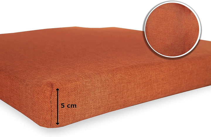 sunnypillow 4er Set Stuhlkissen mit Klettverschluss Polsterauflage Auflage für Stühle - Indoor/Outdo