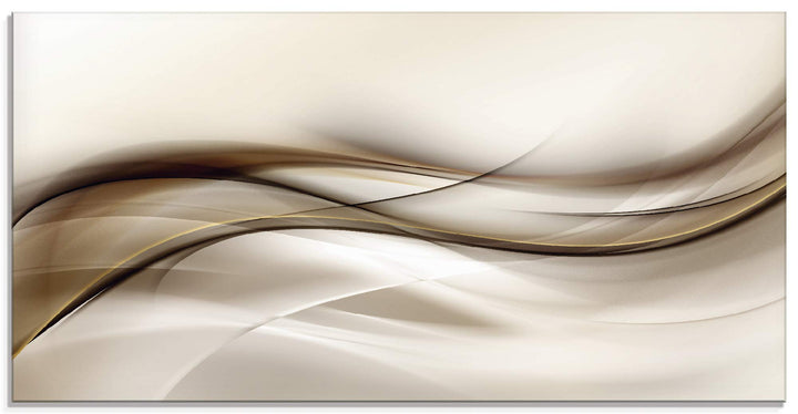 ARTland Glasbilder Wandbild Glas Bild einteilig 100x50 cm Querformat Moderne Kunst Abstrakt Modern R