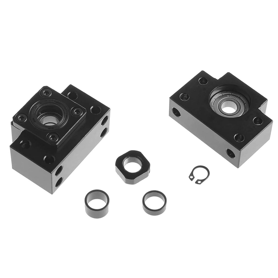 CNCMANS 1 Set BK20/BF20 Karbonstahl Kugellager Schraube Block Halterung für RM/SFU 2505 Kugelumlaufs