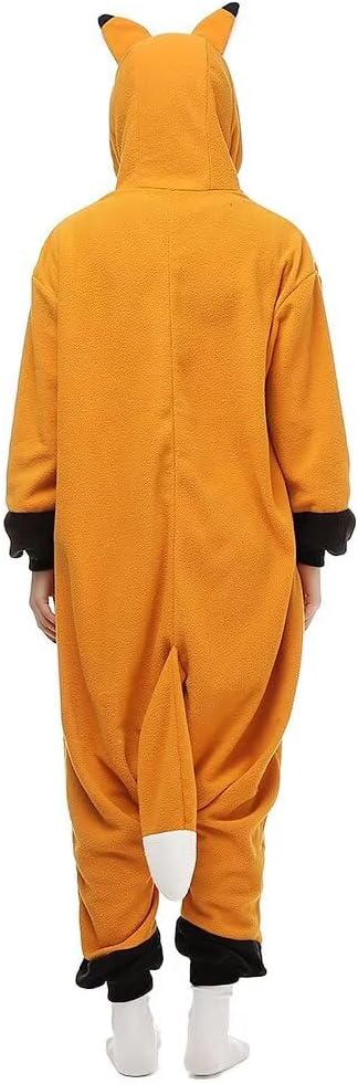 Tier Onesie Karneval Halloween Kostüm Cosplay Schlafanzüge Erwachsene L Fuchs Braun, L Fuchs Braun