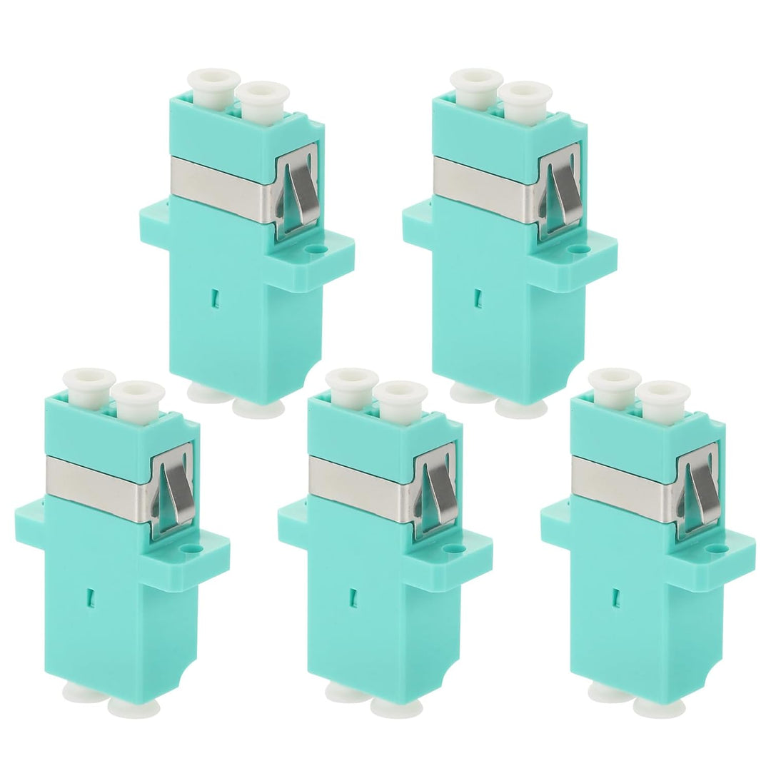 UKCOCO Adapter für Glasfaserkabel, 5 Stück LC weiblich auf LC LC-LC Fibre Buchse Stecker für Duplex-