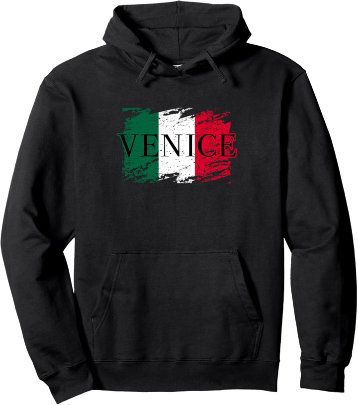 Vintage Italy Italia Italian Venice Flags Vacation Travel Pullover Hoodie
