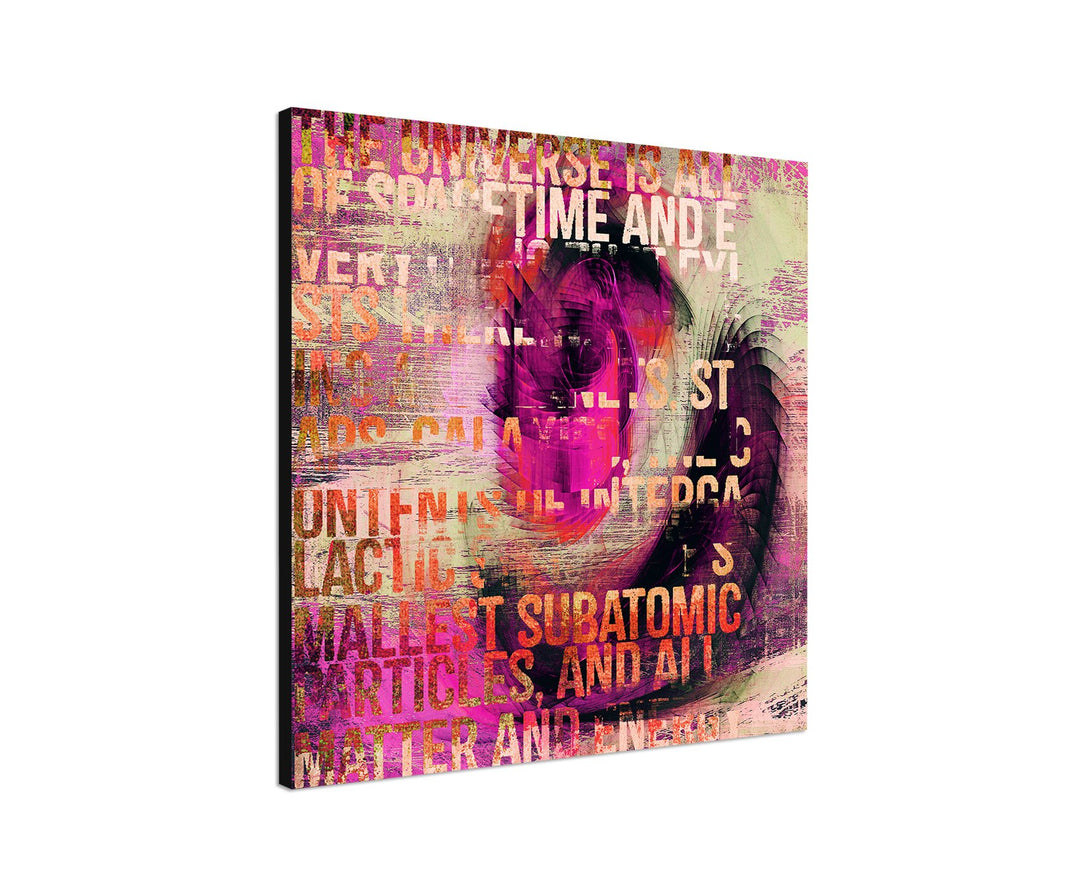 The Universe is a space of Time - Abstraktes Bild auf Leinwand Abstrakt143- dekorativer Einteiler Wa