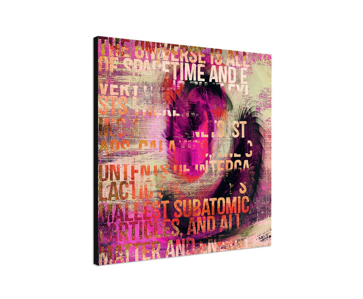 The Universe is a space of Time - Abstraktes Bild auf Leinwand Abstrakt143- dekorativer Einteiler Wa