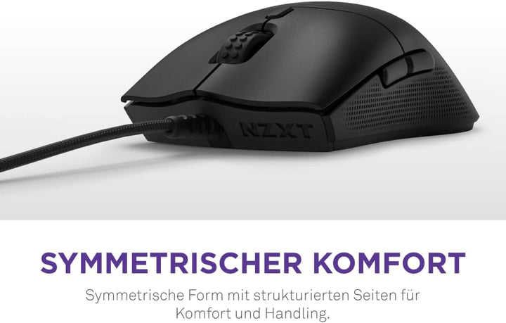 NZXT Lift 2 Symm | Leichte symmetrische kabelgebundene Gaming-Maus | Leichte 58-g-Konstruktion | 8K-