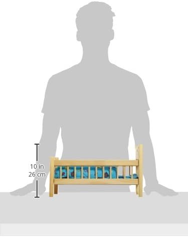 small foot Puppenbett aus Holz, Puppenmöbel-Zubehör, Kissen und Decke im Herz-Design, ab 3 Jahren, 9