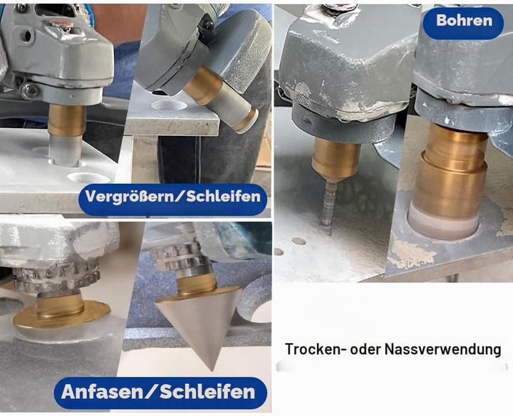 SHDIATOOL Diamantbohrer M14 Gewinde 6/8/10/25/40/50/68/110/50mm Diamant-Fasenbohrer/20mm Fingerbohre