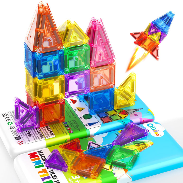Magnetische Bausteine für Kinder,STEM-Magnetblöcke,Sensorisches Spielzeug,Kleinkindspielzeug,Bauspie