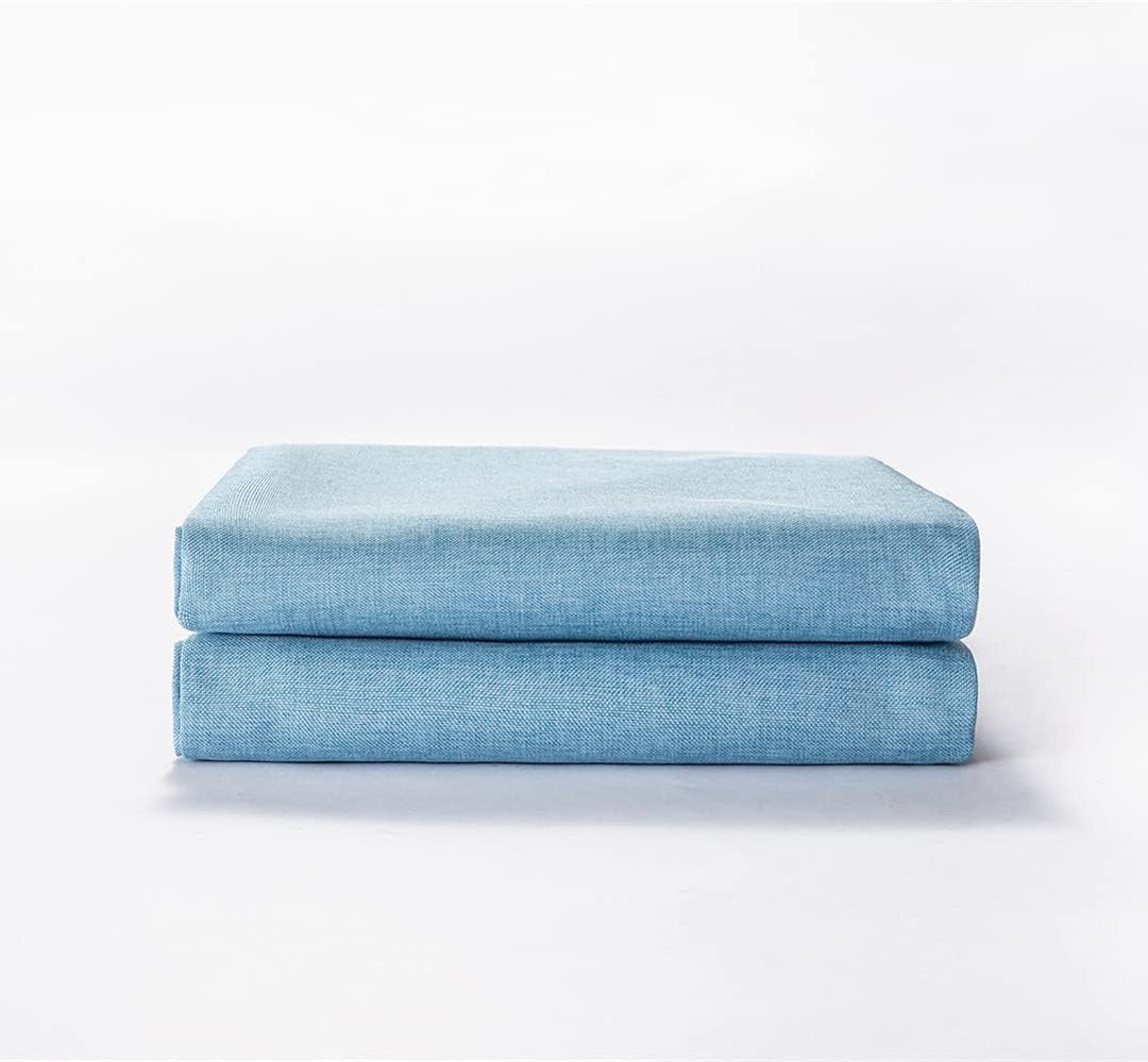 M&W DAS DESIGN Duschvorhang aus schwerem Textil Gewebe Leinenoptik schwere Qualität Schimmelresisten