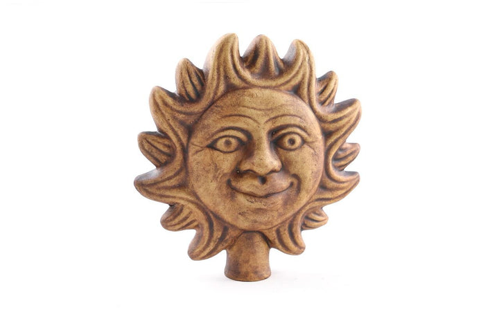 Manufaktur Martinshof Stockfigur Sonne 27.840 ZAUNSTECKER Keramik DEKOFIGUR Statue ZAUNDEKORATION Ga
