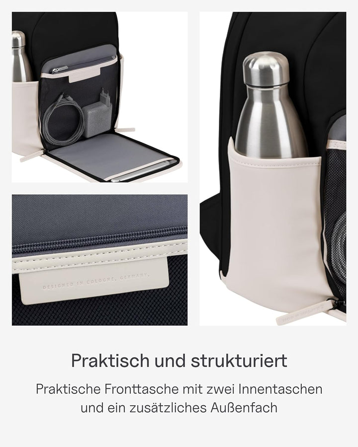Kapten & Son Rucksack Aalborg 12 L | Rucksack Damen & Herren | Handgepäck Rucksack mit 12" Laptopfac