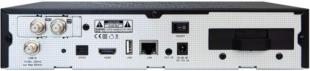 AB Pulse 4K UHD Combo Receiver (1x DVB-S2X Sat, 1x DVB-C/T2 Kabel, Linux E2, PVR, H.265, HDR10, USB