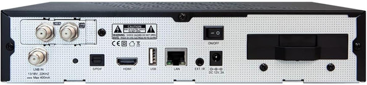 AB Pulse 4K UHD Combo Receiver (1x DVB-S2X Sat, 1x DVB-C/T2 Kabel, Linux E2, PVR, H.265, HDR10, USB