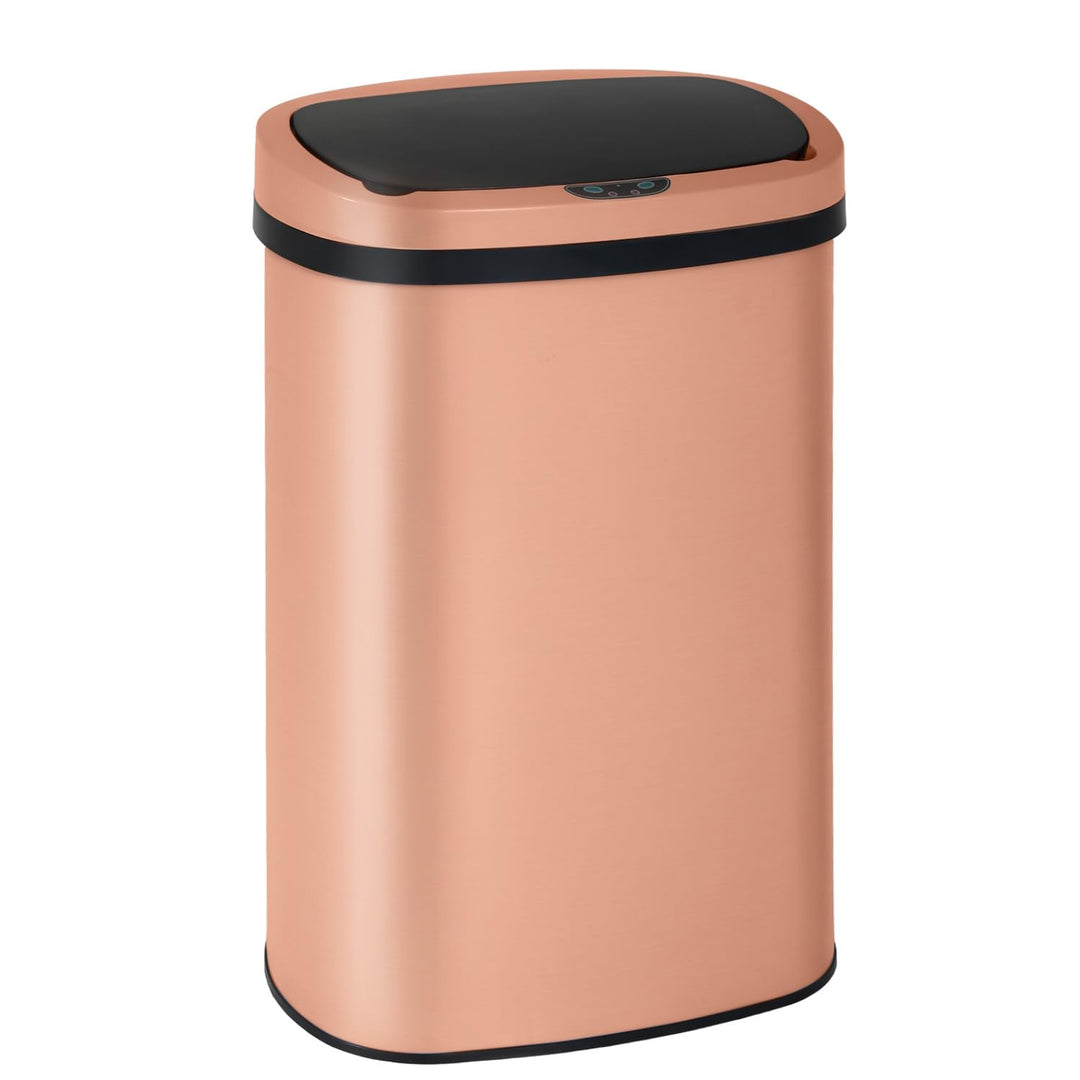 FDW Mülleimer mit Sensor & Deckel, Edelstahl, 50 L Küchenmülleimer, Smart, Automatisch, Berührungslo