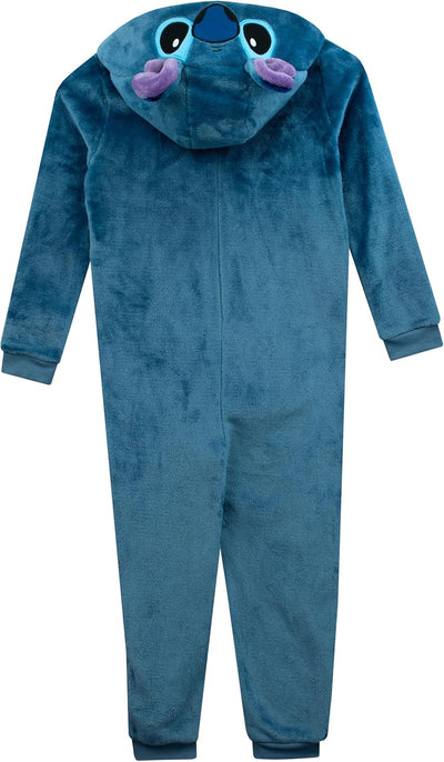 Disney Stitch Onesie | Lilo and Stitch Onesie Mädchen | Stitch Schlafanzüge Für Mädchen 116 Blau, 11