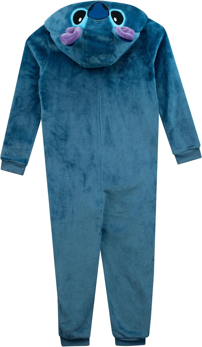 Disney Stitch Onesie | Lilo and Stitch Onesie Mädchen | Stitch Schlafanzüge Für Mädchen 122 Blau, 12