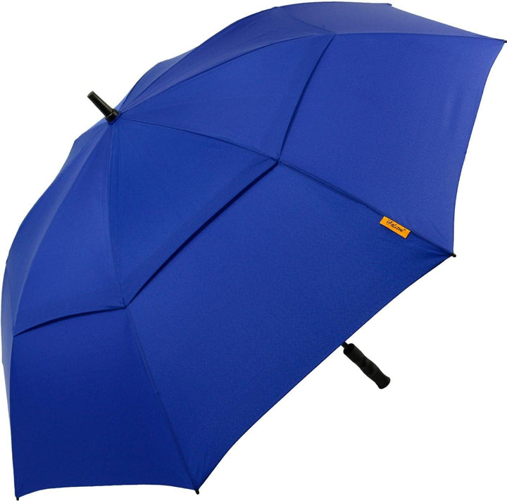 Falcone Parapluie de golf homme à ouverture automatique - Résistant au vent Bleu baleines oranges Re