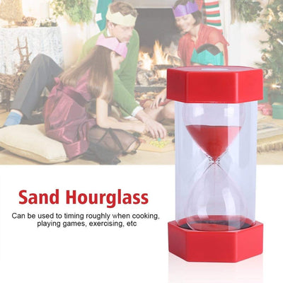 Bunte Sand Timer Glas Sanduhr 3/10/20/30/60 Minuten Timer Uhr Home Office Decor Geschenk(30 Mins Red