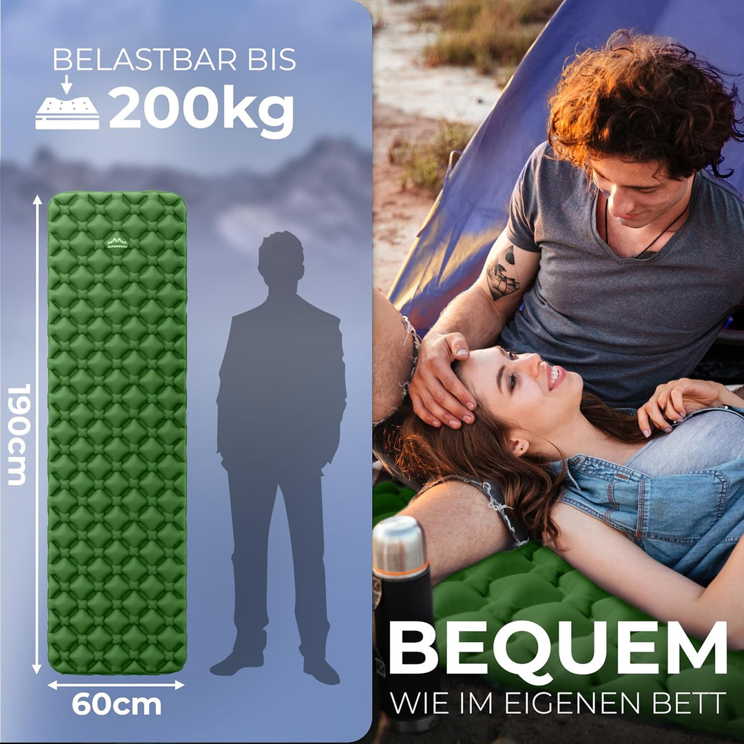 Isomatte Outdoor [Kleines Packmass & Ultraleicht] Luftmatratze perfekt für Camping, Wandern, Backpac