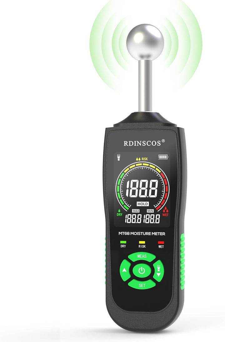 Feuchtigkeitsmessgerät Wand RDINSCOS Feuchtemessgerät Mauerwerk Feuchtigkeitsmesser Wand für Wände H