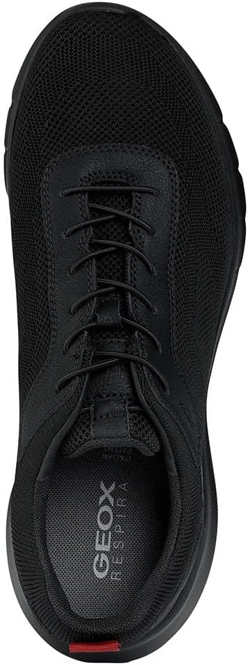 Geox Jungen U Monreale Sneaker 39 EU Schwarz, 39 EU Schwarz
