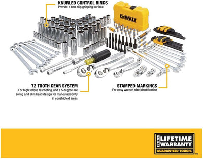 DeWalt Mechaniker-Werkzeugsatz und Steckschlüssel-Set, 168-teilig (DWMT73803) 168 PC Werkzeugset und