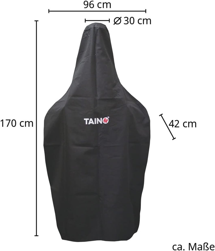 TAINO Abdeckhaube für Pizza-Ofen universal Wetterschutz-Haube Schwarz wasserdicht Plane Oxford Geweb