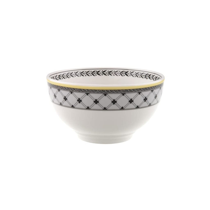 Villeroy und Boch Audun Ferme Schale, 650 ml, Premium Porzellan, Weiss/Grau Reisschale Weiss/Mehrfar