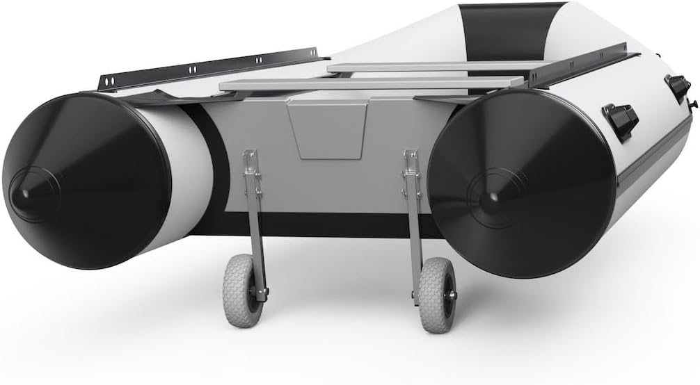 SUPROD Heckräder Slipräder Schlauchbooträder Transporträder klappbar Edelstahl ET200 grau/schwarz, g