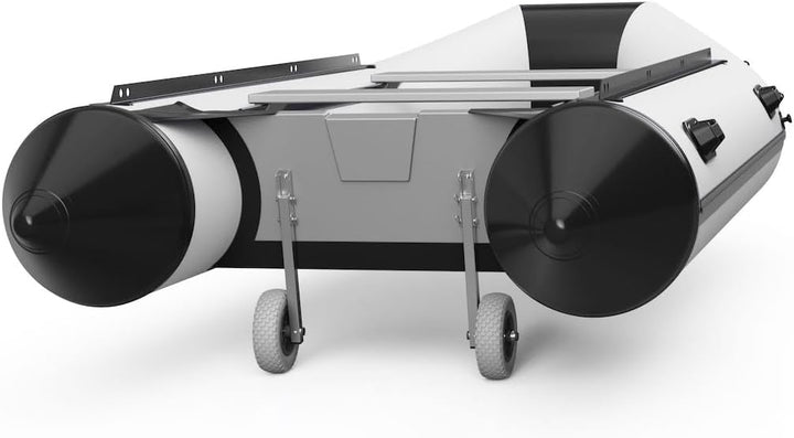 SUPROD Heckräder Slipräder Schlauchbooträder Transporträder klappbar Edelstahl ET200 grau/schwarz, g