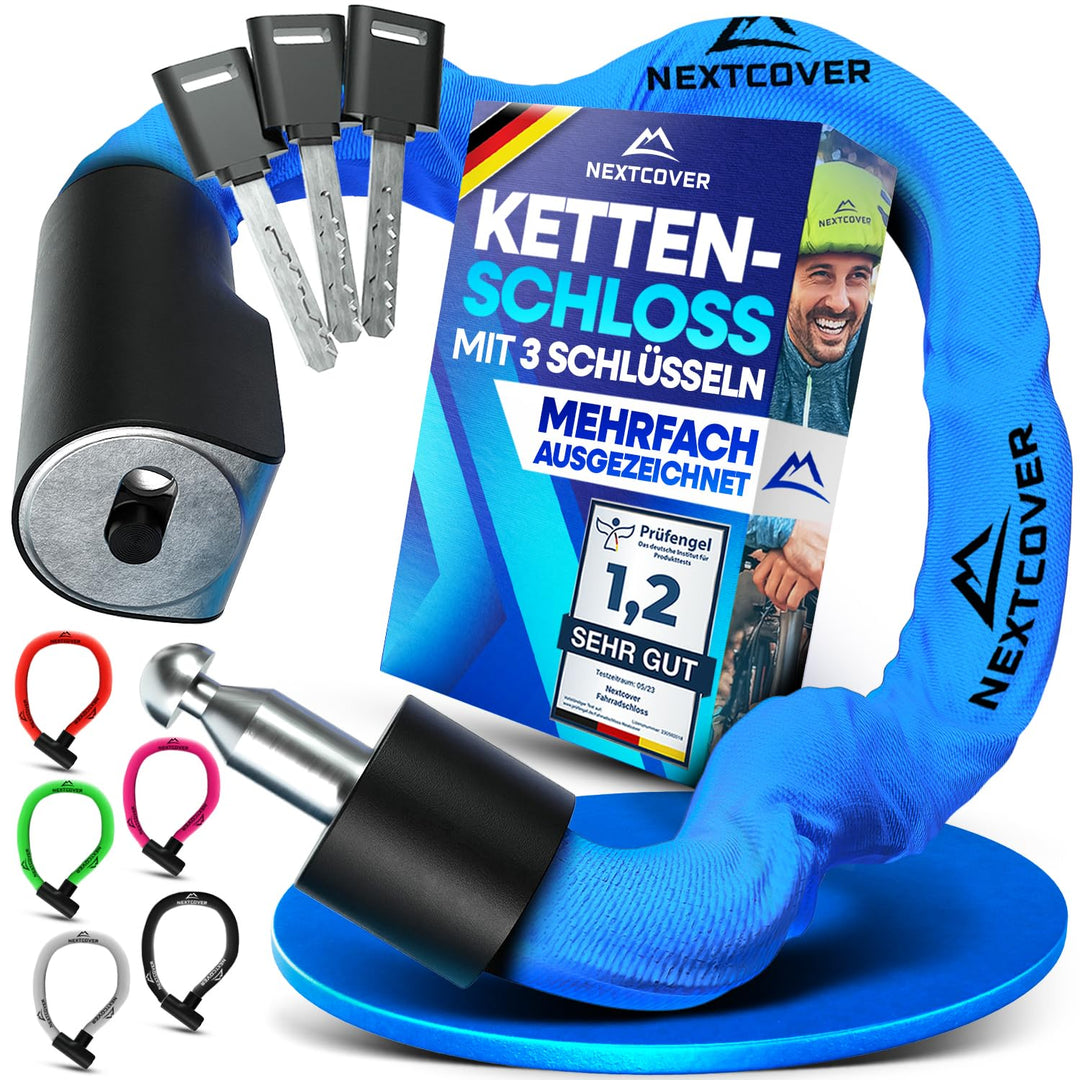 NEXTCOVER® Fahrradschloss LockOne mit Schlüssel I - [SAFESECURE] Fahrradschloss hohe Sicherheit I ro