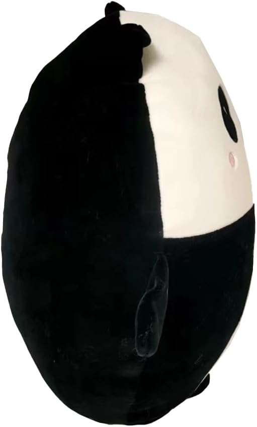 CyP Brands- Real Madrid Plüschpuppe, Panda, 30 cm, Schwarz und Weiss, offizielles Produkt