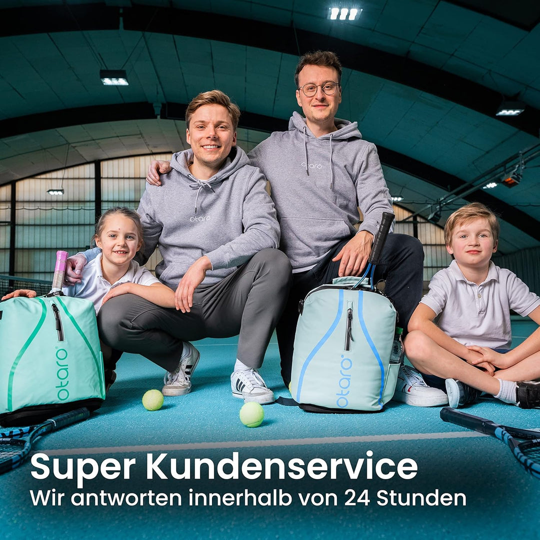 Otaro Tennisrucksack Kinder (19L) | Premium | Inkl. Separierten Schuhfach & Schlägerschutz | Deutsch