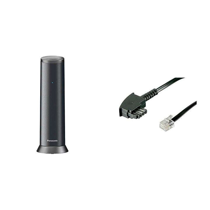 Panasonic KX-TGK220GM Design-Telefon mit Anrufbeantworter (Wecker, Haustelefon (schnurlos), HD-Telef