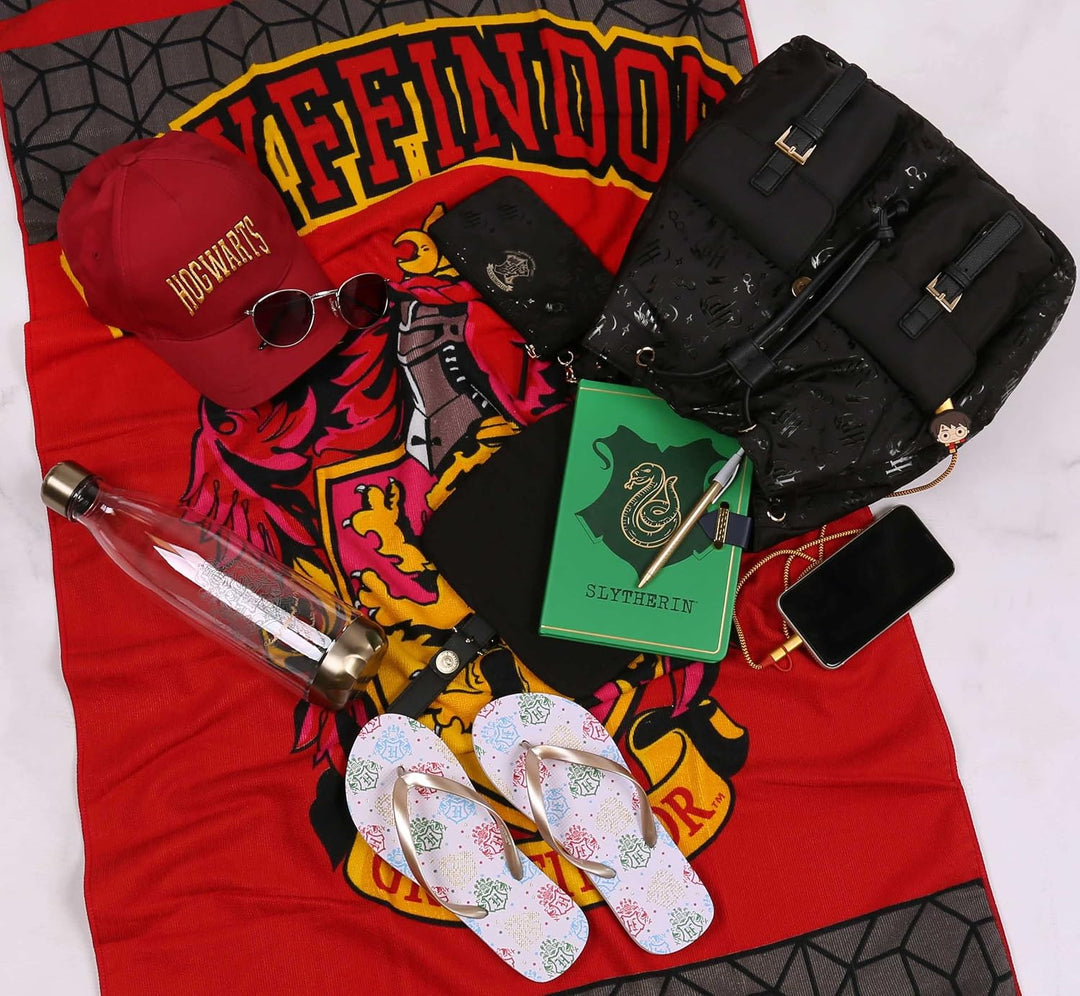 Schwarzer Rucksack mit Fächern Hogwarts Harry Potter Einheitsgrösse