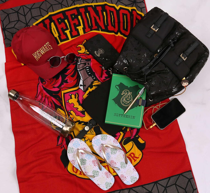 Schwarzer Rucksack mit Fächern Hogwarts Harry Potter Einheitsgrösse