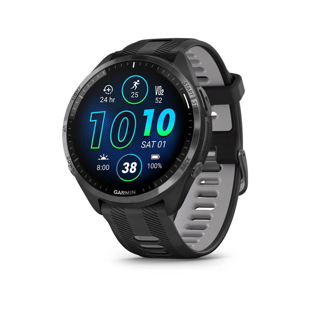 Garmin Forerunner® 965 Running Smartwatch, buntes AMOLED-Display, Trainingsmetriken und Wiederherste