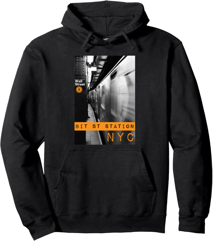 Bit Street Station NYC | Wall Street-Inspired Bitcoin Pullover Hoodie