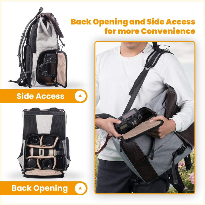 TARION Kamerarucksack Wasserdicht Fotorucksack Spiegelreflex Kameratasch Zertifizierte Schutzklasse: