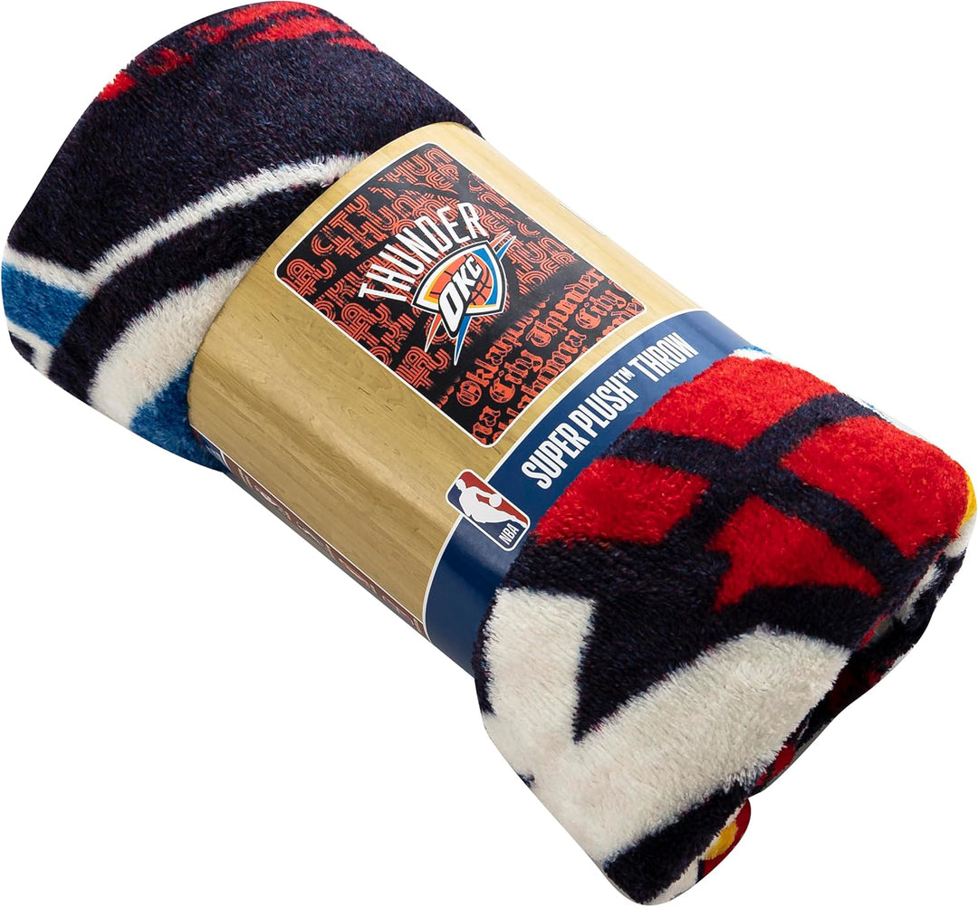 The Northwest Company Offiziell lizenzierte NBA Oklahoma City Thunder Redux Micro Raschel Überwurfde