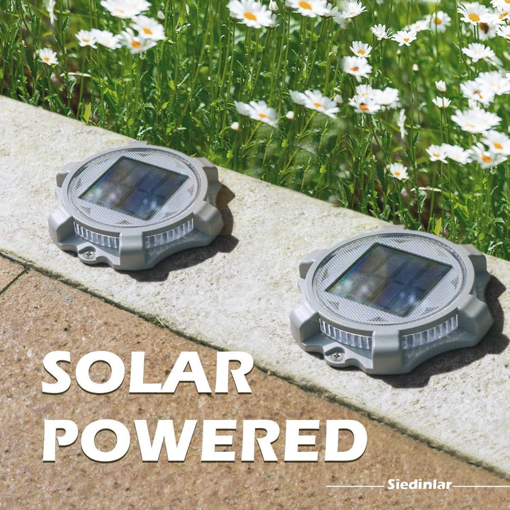 Siedinlar Solar Bodenleuchten Aussen Solarlampen 2 Modi LED Lampe Wasserdichte Garten Deko für Einfa