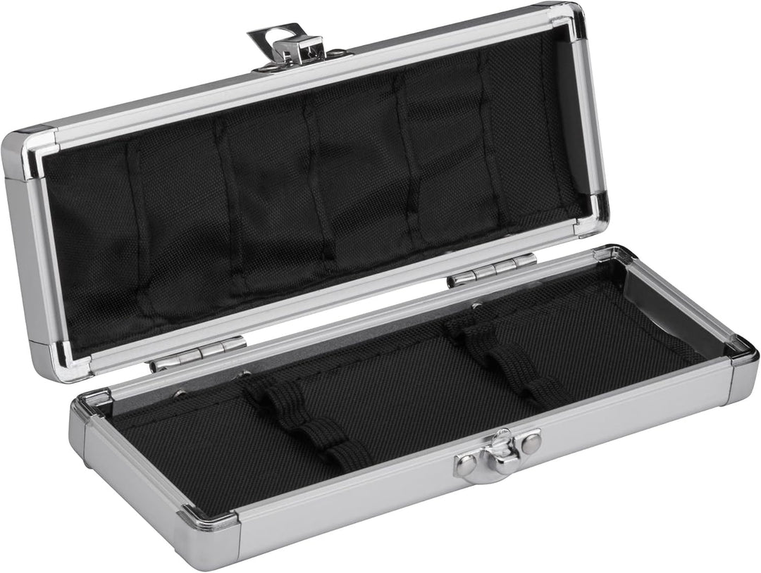 Casemaster Accolade Aluminium-Dartkoffer für 3 Stahlspitzen und weiche Dartpfeile. Schlankes Profil