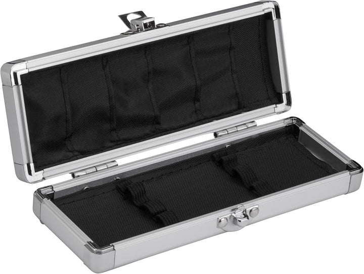 Casemaster Accolade Aluminium-Dartkoffer für 3 Stahlspitzen und weiche Dartpfeile. Schlankes Profil