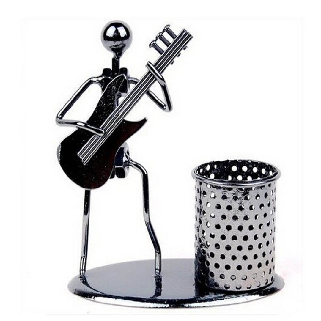 Winterworm Stiftehalter für Schule, Herren, Kunst, Musikinstrument, Metall, Schwarz, Organizer (E-Gi
